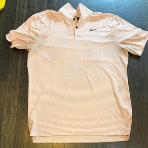 Nike Men's Light Pink Polo Shirt